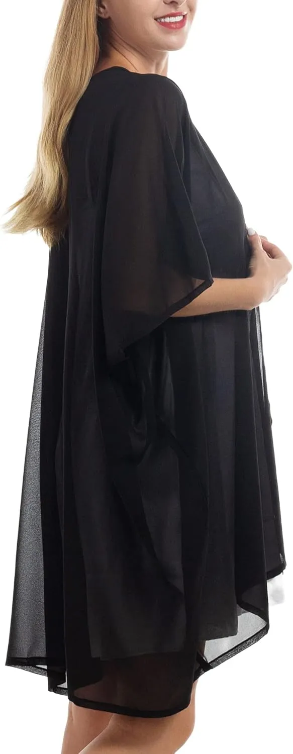 Womens Beach Kimono Coverup Sheer Chiffon Cover Ups Swimwear Cardigan Summer