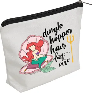 WZJHCL Dinglehopper Makeup Pouch Bag Mermaid Cosmetic Kit Bag Princess Gift Mermaid Hair Dont Care (Dinglehopper Hair)