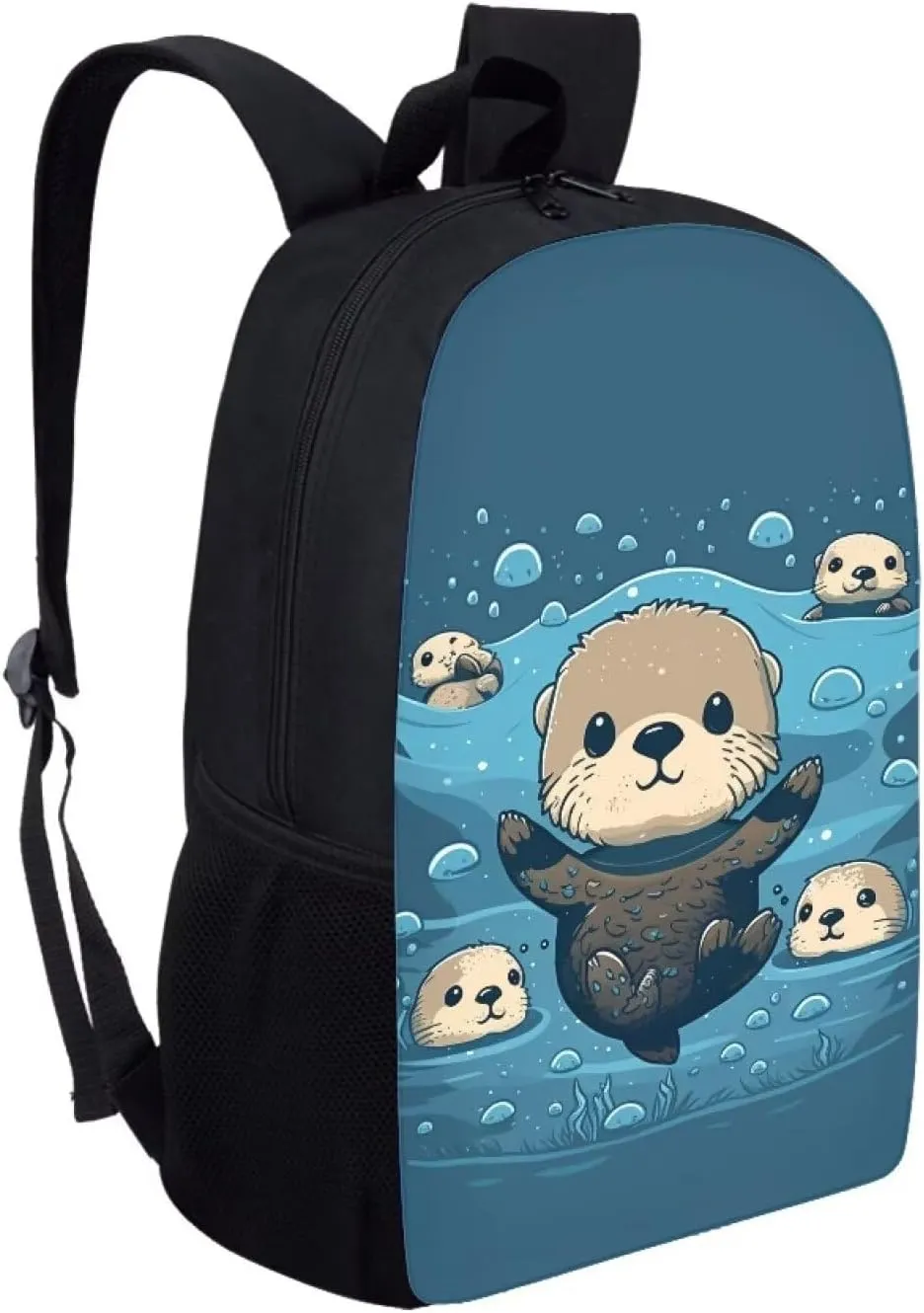 Ystardream Kawaii Sea Otter Backpack for School Girls School Bags for Girls 7-10 Teens Book Bags for Teenage Girls for School Large Capacity Water-resistant Bookbags
