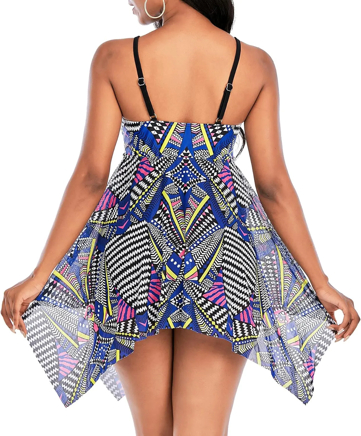 Zando Swimsuits for Women 2025 | Plus Size Swimsuit Tummy Control Modest | Flowy Swimdress