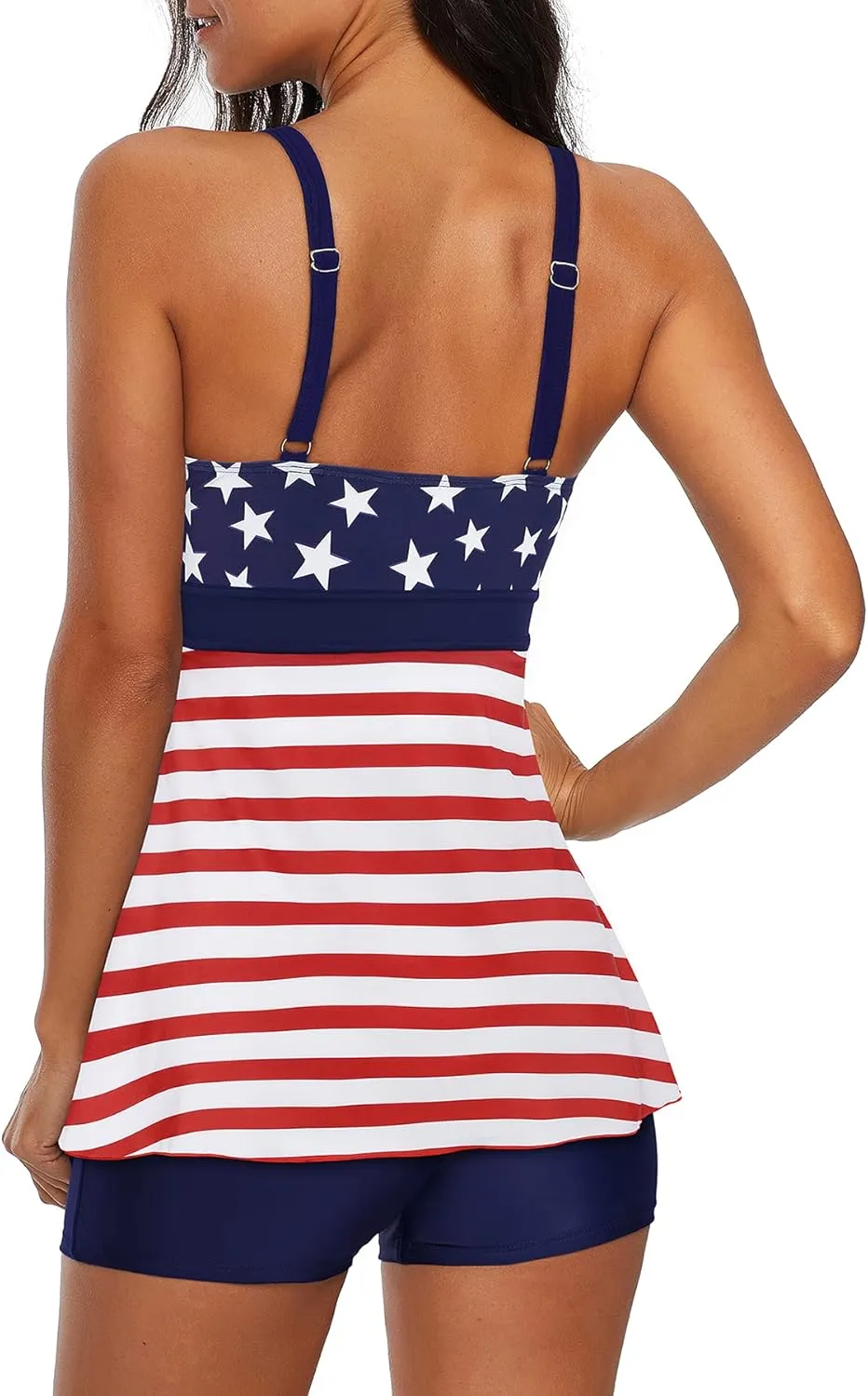 Zando Womens Tankini Swimsuits for Women 2025 Tummy Control Swimsuit Bathing Suit Top with Boyshorts Flowy Women' Swimwear